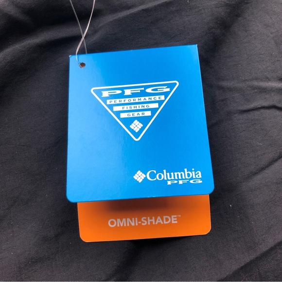 Columbia PFG Shorts Mens Size 6x Black Hiking Fish Omni-Shade Stretch Pockets - Picture 3 of 9